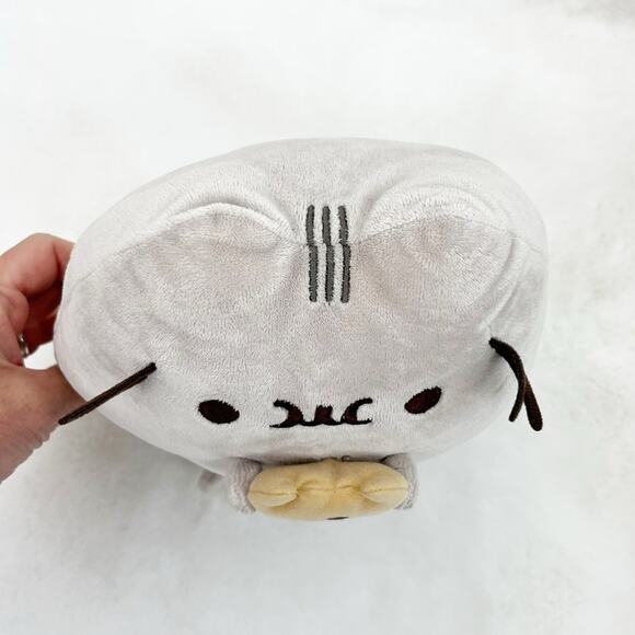 Gund Pusheen Plush Cat with Cookie Gray 9” - Picture 3 of 7